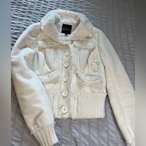 Guess size small white jacket